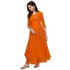 Estationeryhouse Women's Georgette Anarkali Kurta Kurti with Dupatta (Bottoms not