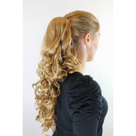 XF-9003-225 Ponytail Extension with Butterfly Clip Blonde Approx. 50 cm Long