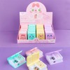 Comimark 4 pcs Dual Purpose Book Pencil Sharpener Eraser, Cute