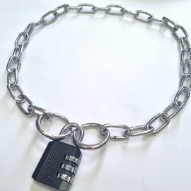 JJPET 72cm Stainless Steel Chain Lock Set with Combination for Bicycles & Motorcycles Lock