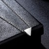 Hipunk Tiny Small Triangle Necklace Women 316L Stainless Steel Minimalist