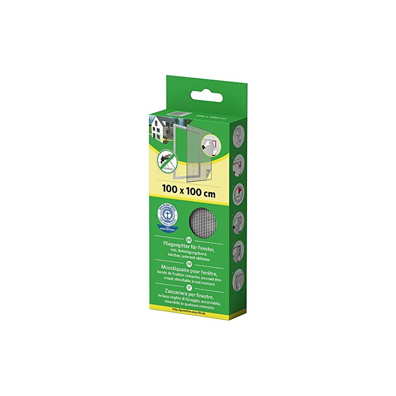Mako Fly Screen for Window, Polyester, 130 x 150 cm,