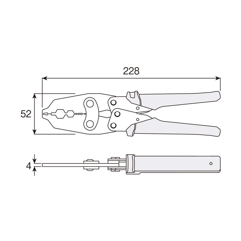 ホーザン(HOZAN) 圧着工具(F型コネクター用) 圧着ペンチ F型接栓 アンテナ P-716