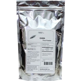 NuSci Pure GABA Gamma AminoButyric Acid Powder (1000 Grams (2.2 lb))