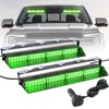 ELECHOI Green 2 in 1 Emergency Dash Strobe Light Bar,