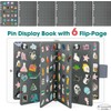 8 Pages A5 Pin Display Book, Pins Collection Storage Organizer