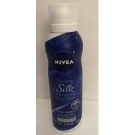 Nivea Foaming Silk Mousse Body Wash Moisturizer 6.8oz-Brand New-SHIPS N 24 HOURS