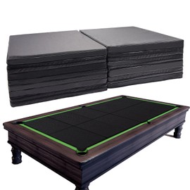 Pool Table Insert Mat for Pool Table Protection Billiard Table to Dining Table Foldable Removable Foam Mat with Zipper, Black (88.58"x43.3"x1.57")