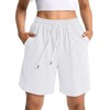 NOIGEFAY - Pantalones cortos deportivos de algodón para mujer, de