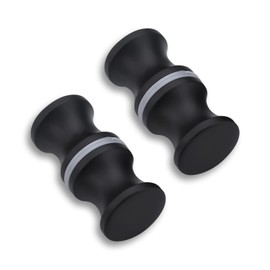 EULAPGOE Pack of 2 Door Knobs, 30 mm Shower Door Knobs, Stainless Steel, Handle Shower Glass Door, Shower Door Handles, Double-Sided, Glass Door Handle, M8 Screw, Suitable for Bathroom, Kitchen and