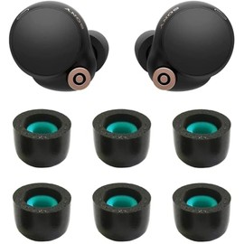 ALXCD Foam Ear Tips Compatible with Sony WF-1000XM4 Earbuds, L Size 3 Pairs Soft Memory Foam Eartips Replacement Ear Tips Earbuds Tips Foam, Compatible with Sony WF-1000XM4 XM4 Foam Black L