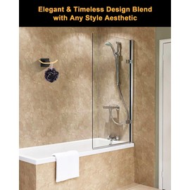 WOWOW Towel Hooks for Bathrooms Black and Gold and Widespread Bathroom Faucet