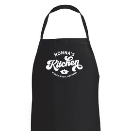 D Design Invent Print! Nonna Gift Apron Birthday Cooking Kitchen Gift for Women Keepsake for Nonna Size 87cm x 60cm