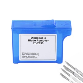 Feather Scalpel Blade Remover, Handheld Sharps Container, Disposable