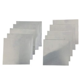 99.9% Pure Zinc Zn Sheet Plate Metal Foil 140x140mm 0.2mm 10pcs