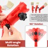 Multi-Angle Paint Brush Extender with Paint Brush, Extension Pole Attachments