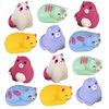 Curious Minds Busy Bags Set of 12 Cat Mochi Squishy Animals - Kawaii - Cute Individually Boxed Wrapped Toys - Sensory, Stress, Fidget Party Favor Toy (Set of 12 Cats (1 Dozen))