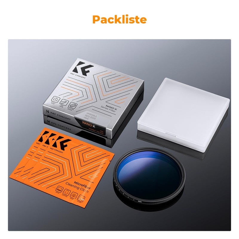 K&F Concept Nano K-Series ND Filter 55 mm Variable Grey