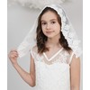 Leimandy Girls First Communion Veil - Lace Mantilla Veil for