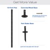 EXCELLO GLOBAL PRODUCTS Bistro String Light Poles - 1 Pack