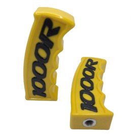 Custom Can Am XMR Renegade XT-P XT XXC Outlander 1000R Shifter Yellow Black Polymer 4"