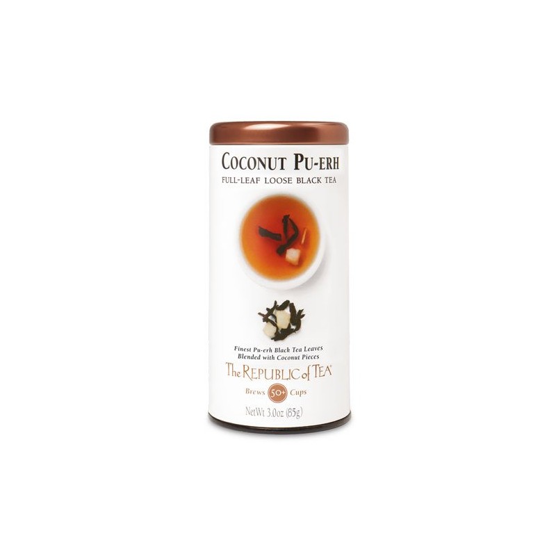 The Republic of Tea Black Full-Leaf Loose Tea (Coconut Pu-Erh