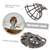 Healeved 2Pcs Plastic Wig Stand Holder for Displaying Wigs Travel-Friendly