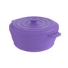 Bakerpan Silicone Round Collapsible Space Saving Pot, Steamer Cooker with