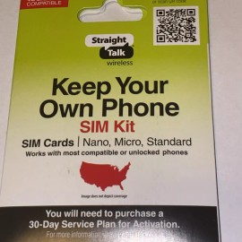 Straight Talk Cdma Nano SIM Card Activation Kit Saves You Money On Phone Bill