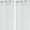 iDesign Waterproof Shower Curtain 12 Metal Grommets-72 x 72"-Set of