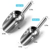 Stainless Steel Ice Scoop for Freezer with Magnetic Hook -