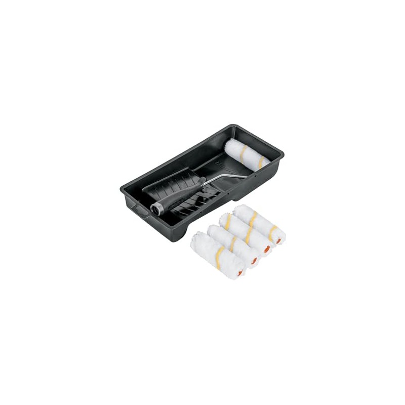 Truper KIT-ROPI-420N, Kit de rodillo para pintar 4" (maneral, charola
