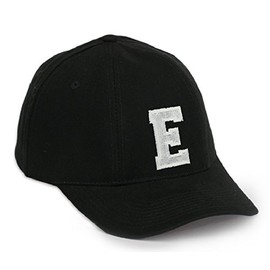 Morefaz Casual Baseball Cap A-Z Letter Alphabet Embroidered hat Hats caps Adjustable Strap Snap Back (E) MFAZ Ltd