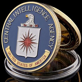 CIA Challenge Coin - U.S. Government Great Seal Coin with Eagle & Star - 1.57" Limited Edition Collectible Coin, Perfect Memorabilia