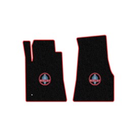 Lloyd Mats Custom-Fit Carpeted Floor Mats Premium Luxury Car Floor Liners for Shelby Mustang 2007 - Premium Binding/Shelby Circle (Black, 2PC - Fronts)