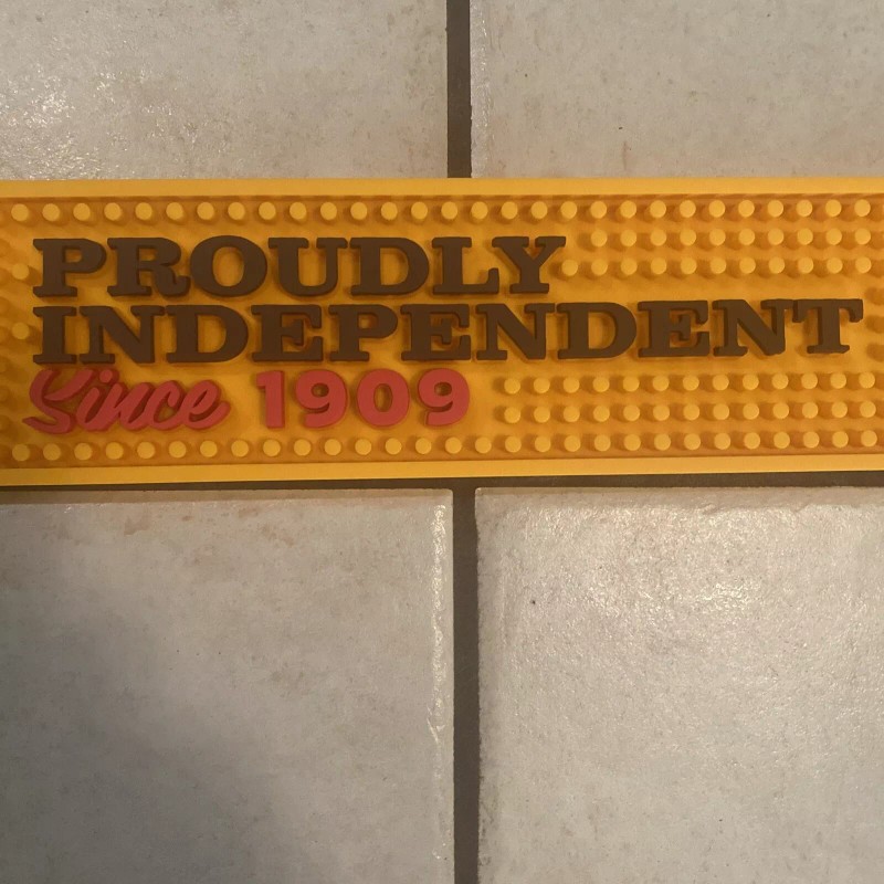 Shiner Bock Proudly Independent BEER BAR MAT RUNNER BEER COASTER