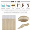 Full Shine Tape In Hair Seamless Hair Extensions For Women