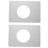 OZXNO 2pcs Door Knob Reinforcement Plate Door Handle Fixing Cover