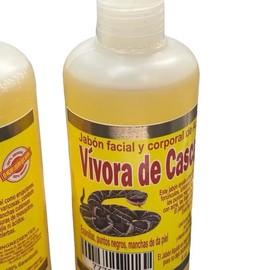 Jabón De Aceite de Vibora de cascabel (140g) +Wash Face & body (Jabón Líquido Para cara y Cuerpo) 8 oz Cleansing Facial Cleanser Daily Skincare gentle cleanser mousse Double - Specification: Bar Soap