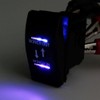 Mintice™ Car Vehicle 12V 20A Blue LED Light Rocker Toggle