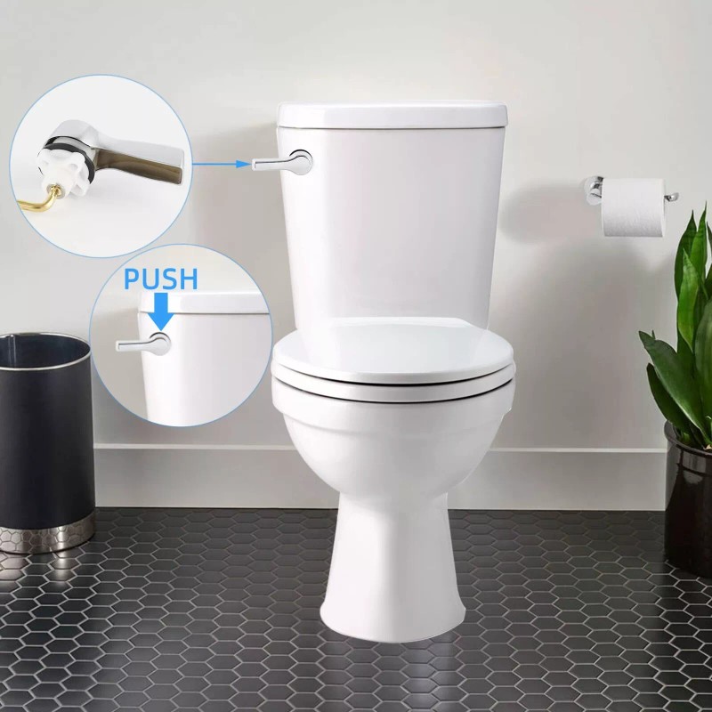 Hibbent Toilet Tank Flush Lever Replacement, Universal Front Mount Handle