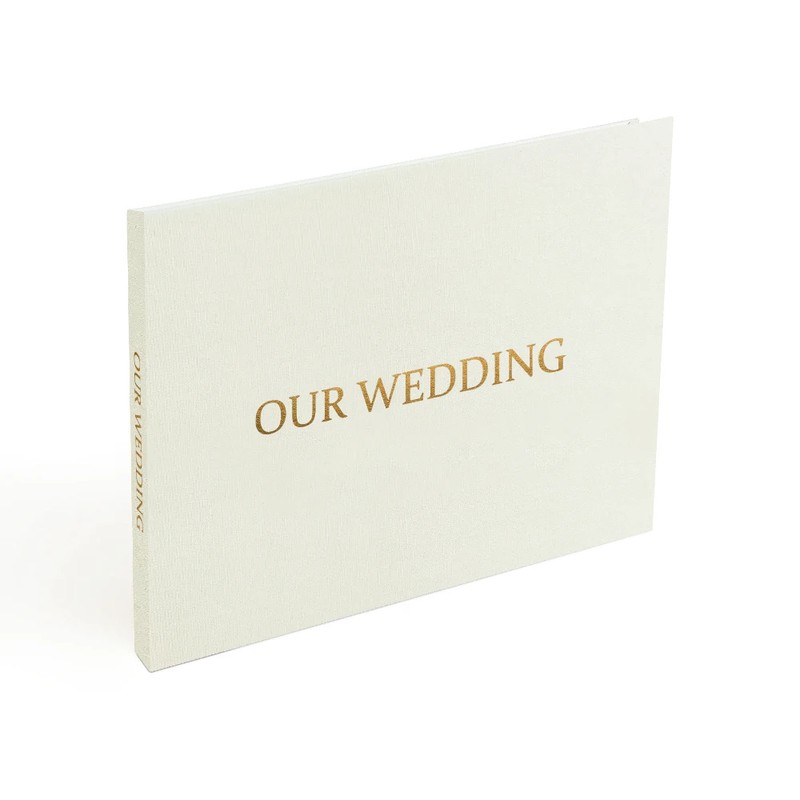 7 Inch Digital Wedding Video Album, Linen Hardcover Video Book