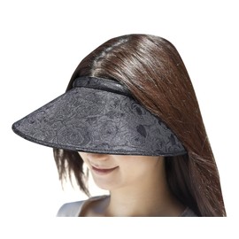 Onta well Large Brim Sun Brim, UV Protection, Rose Pattern, Long Sides, Protects Ears and UV Rays, Headband