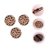 Minkissy 3pcs Facial Makeup Puff Soft Leopard Print Powder Puff