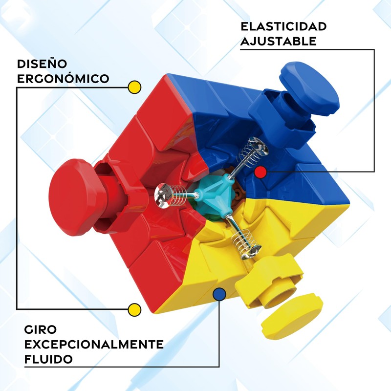 Bizak Nexcube 64559901 Classic Speed Cube for Speedcubers, No Stickers,
