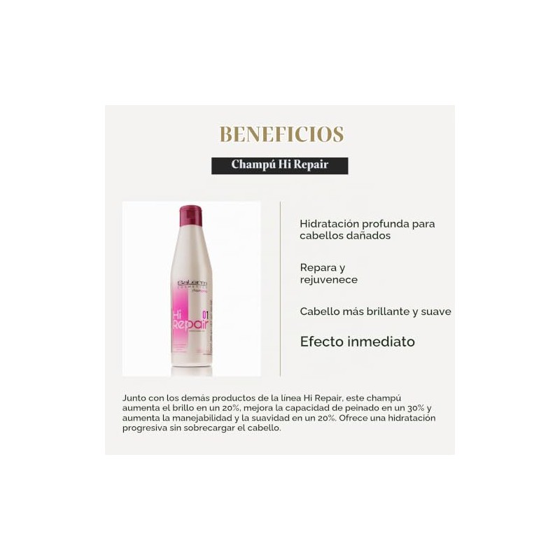 Salerm Hi Repair Shampoo 9.0 oz (250 ml)
