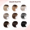 LEEONS Hair Toppers for Women with Bangs Short Bob Synthetic