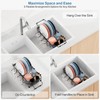 iSPECLE Small Sink Dish Drying Rack with Cup Holder, Expandable