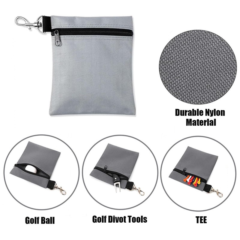Golf Tee Bag, 2Pcs Golf Tee Pouch Golf Tee Bag