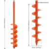 Insaga Auger Drill Bit for Planting 4"x32" Garden Drill Bit,